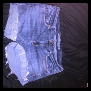 American Eagle Jean shorts sz 12 distressed